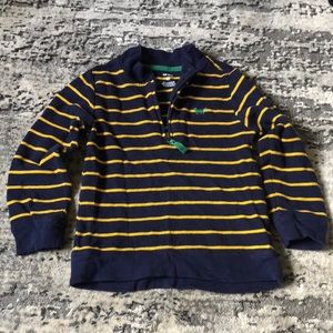 EUC Boys Carter’s ribbed quarter zip top